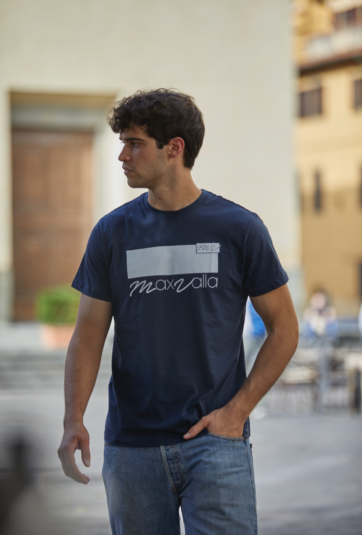 Blue Cotton Classic Tee