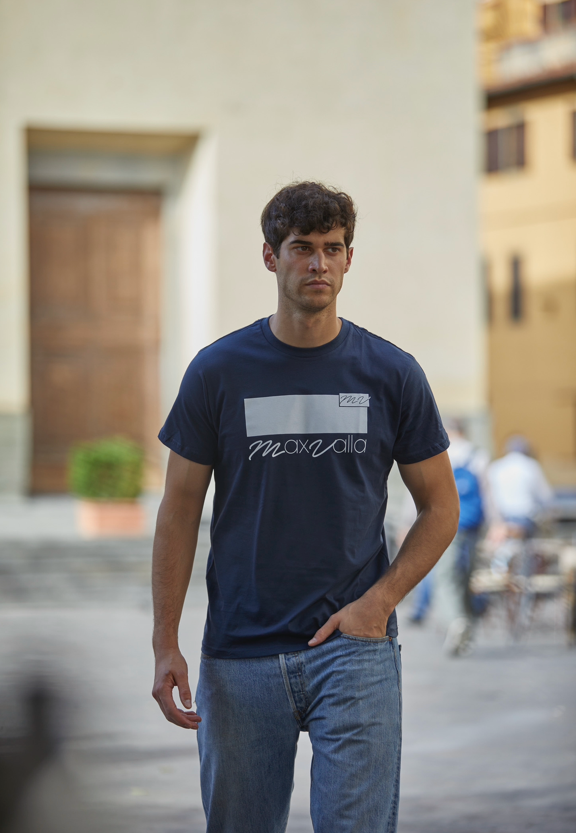 Blue Cotton Classic Tee