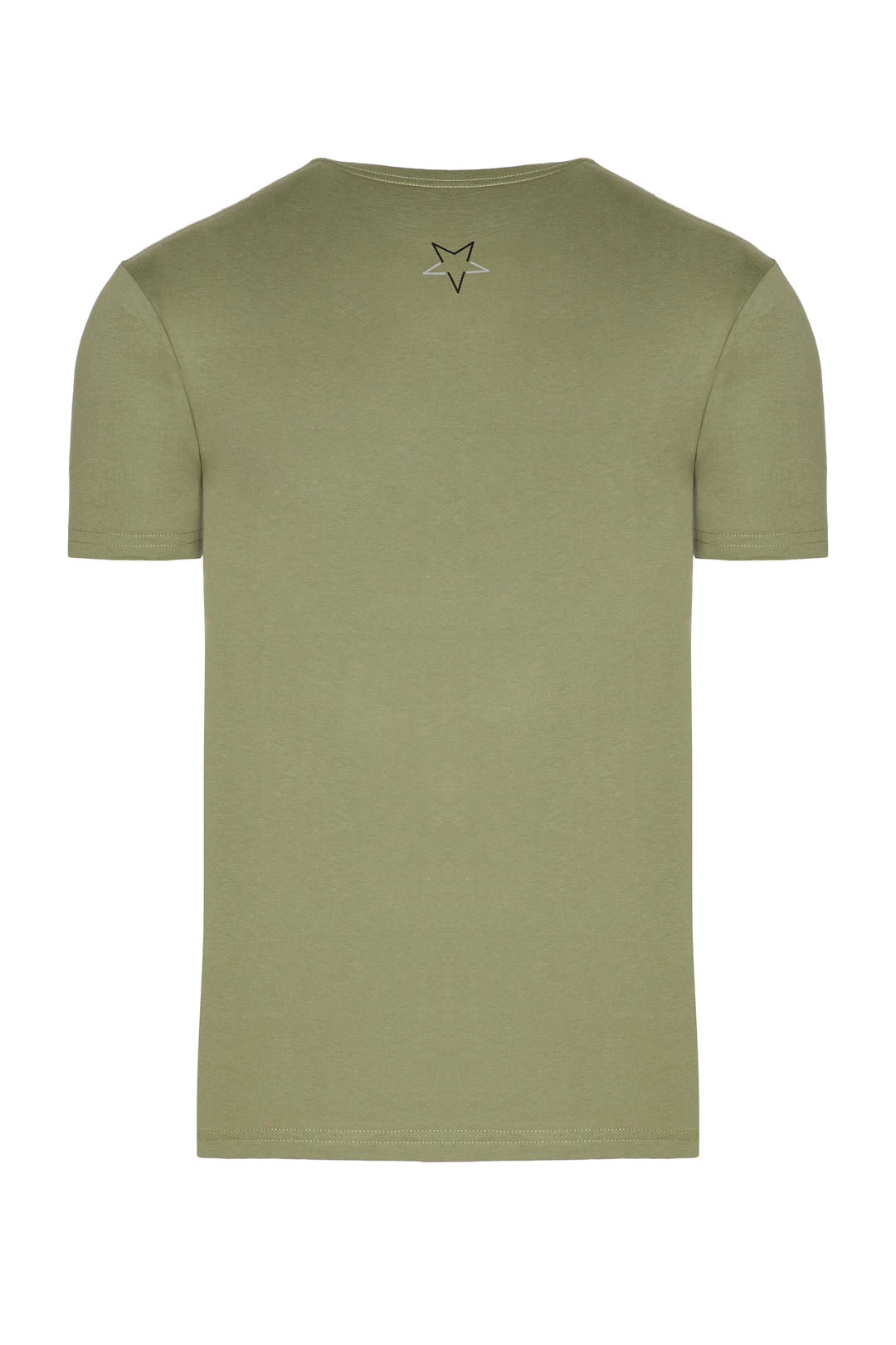 Olive Green Cotton Block Tee