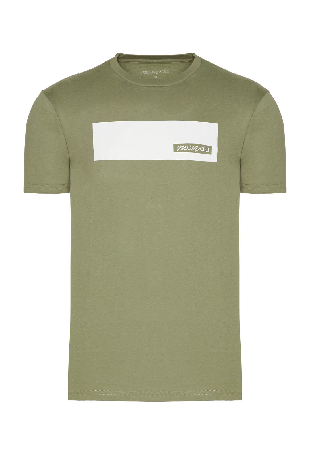 Olive Green Cotton Block Tee