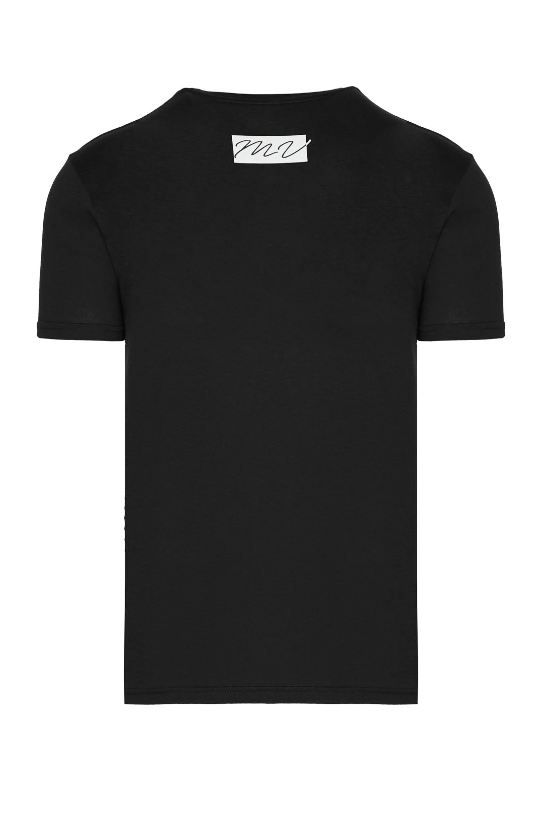 Black Cotton Signature Tee