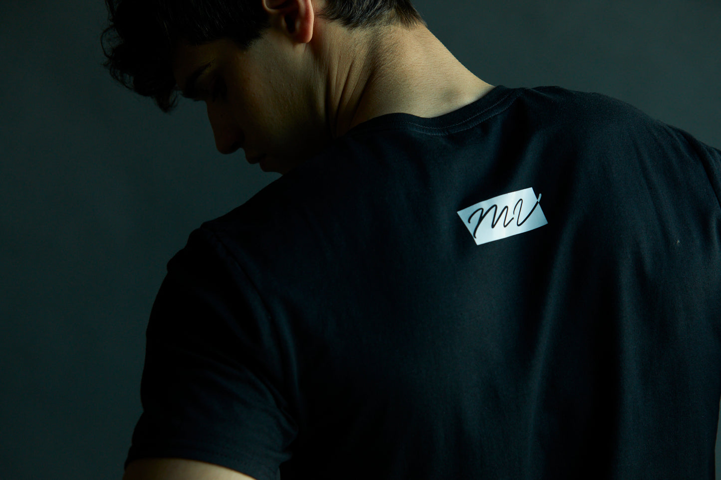 Black Cotton Signature Tee